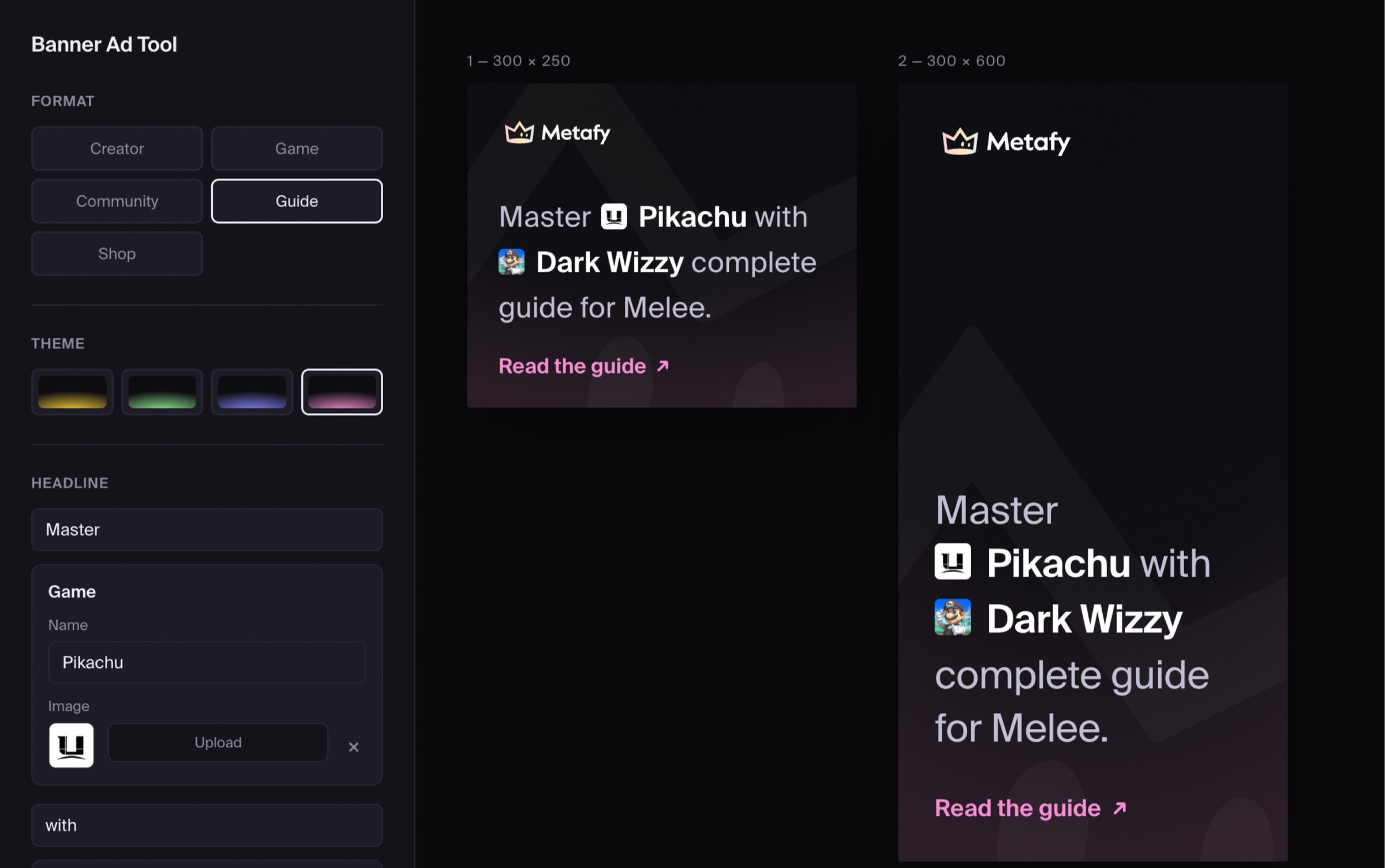 Banner Ad Tool