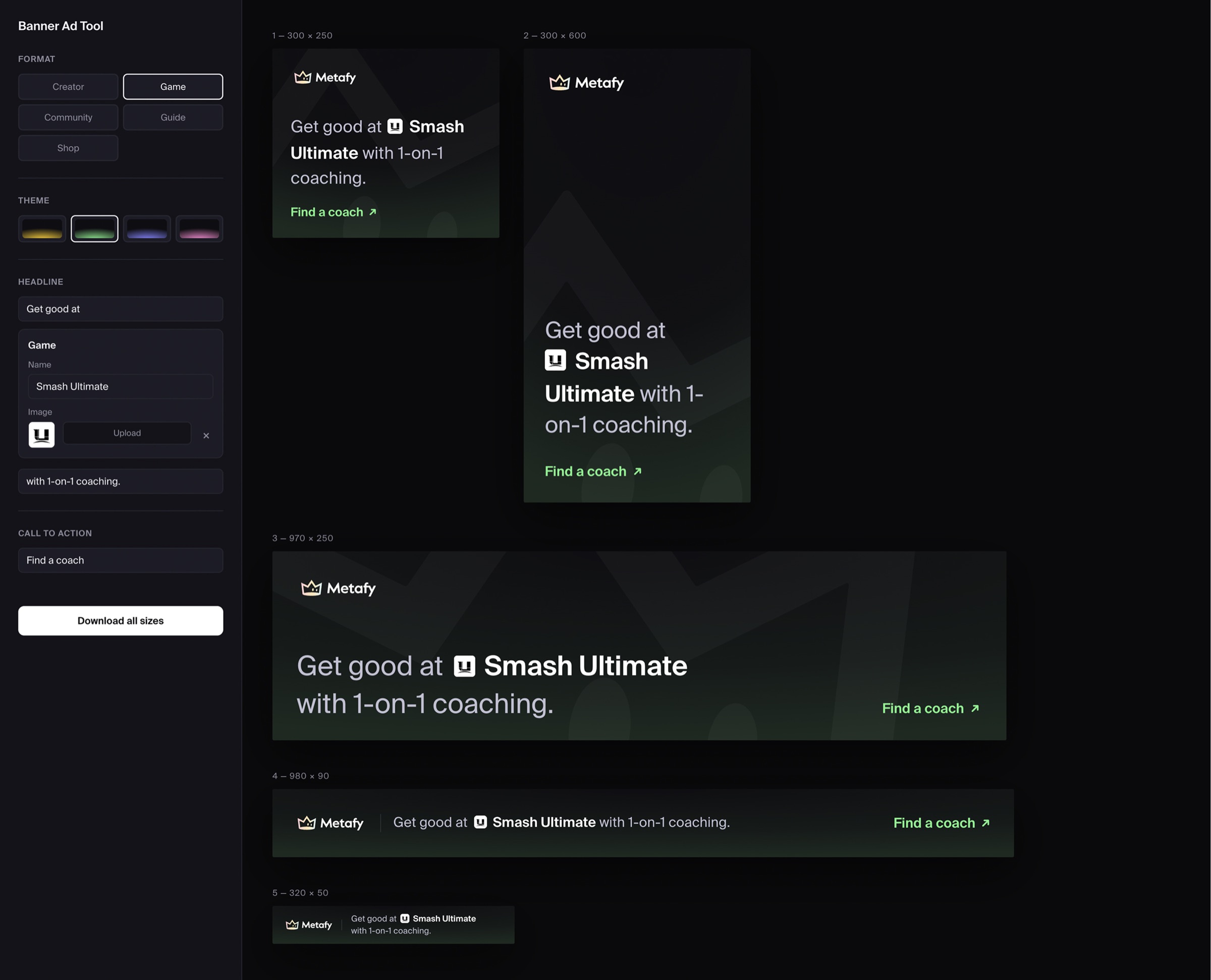 Banner Ad Tool